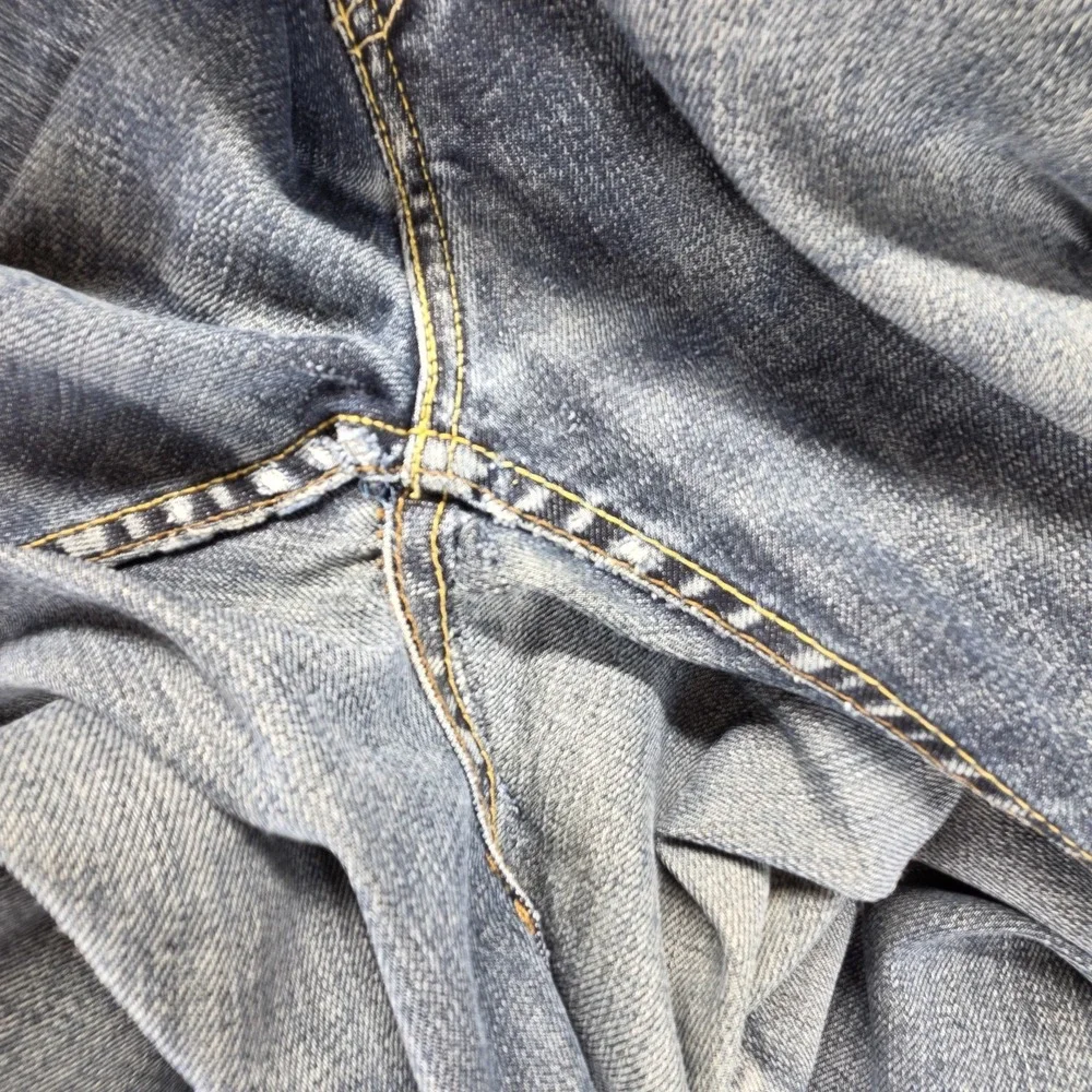 Vintage Levis 504 Jeans Mens 33x32 Blue‎ Straight Engineered Honeycomb Zip Fly